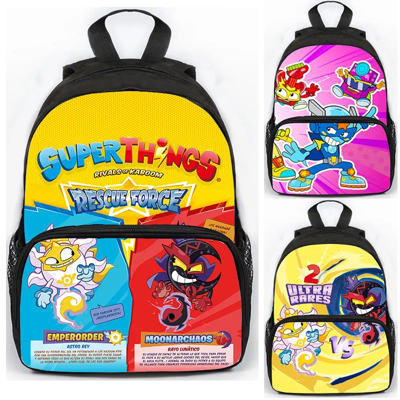 

Game Superthings Series 10 School Bags Children Rucksack Students Cartoon Superzings Backpack Mochila Boys Girls Zipper Bookbags