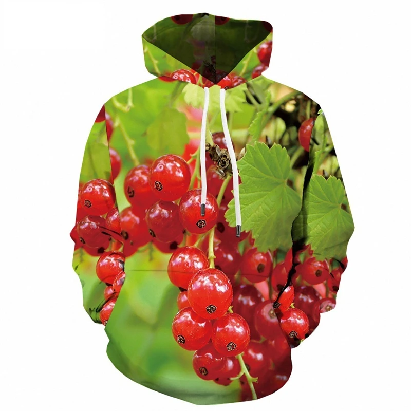 Fashion 3d Print Fruits Delicious Food Hoodies For Men Women Casual Oversized Pullover Hoodie Harajuku Long Sleeve Clothes