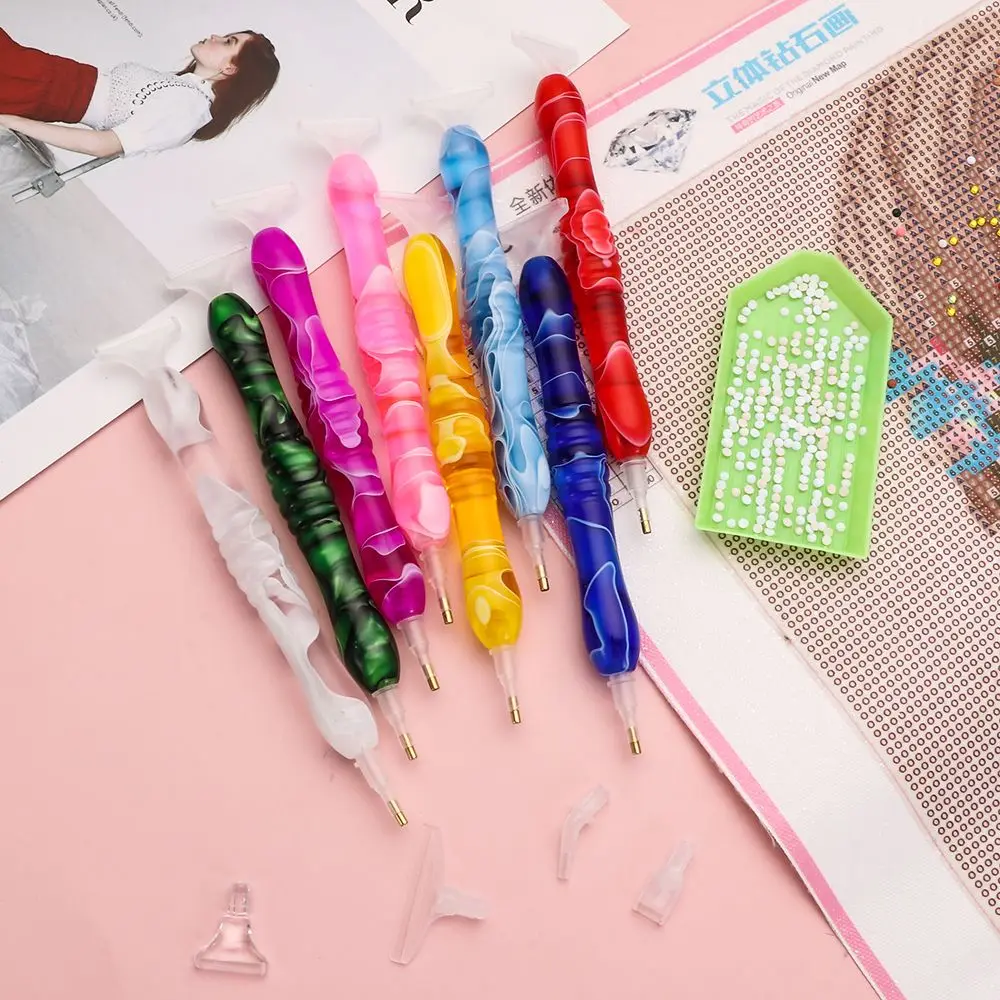 Resin Point Drill Pen Tool 5D Diamond Painting Pens Anti-Slip Diamond Painting Mat Cross Stitch Embroidery DIY Craft Accessories