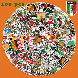 50/100pcs Mexican Style Stickers DIY Graffiti Decals for Laptop Guitar Luggage Water Cup Skateboards Scrapbook Sticker