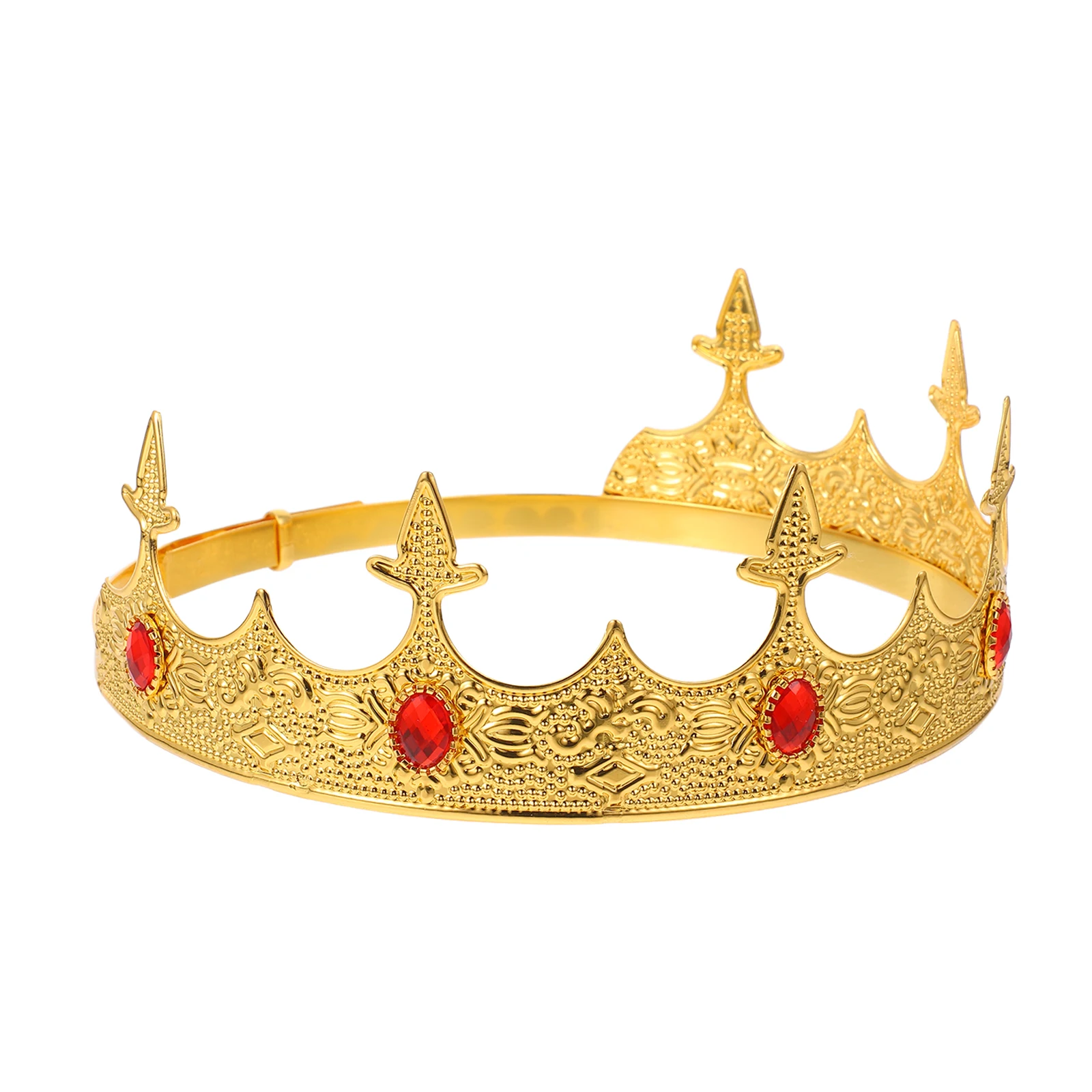 

Retro Metal Crown Headgear for Men Boys King Costume Props Birthday Party Decorations Prom Accessories Medieval Royal Tiara Hat