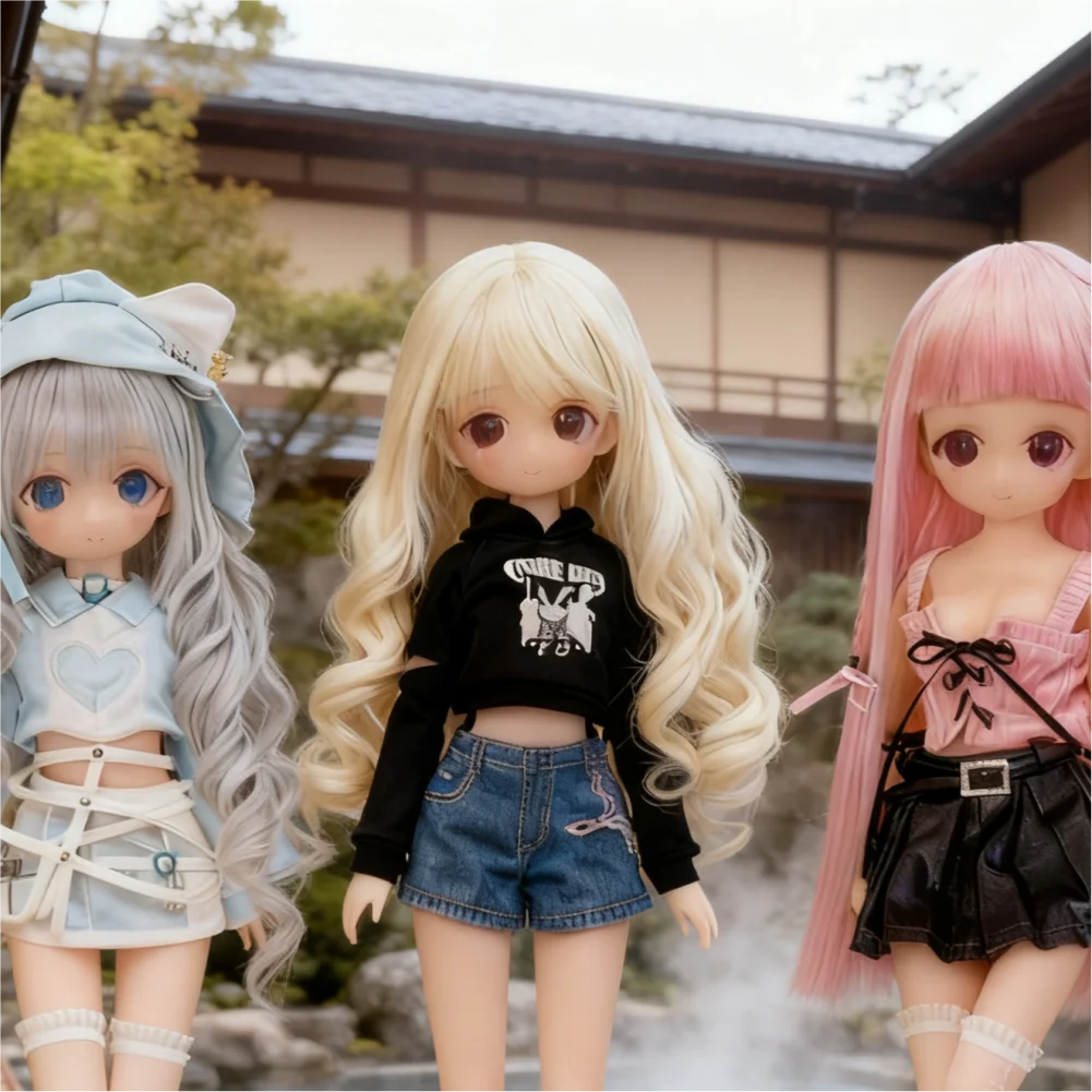 

1pc 40cm Kawai Girls BJD Movable Doll 6 Points BJD Doll Figurine Joint Movable Girl Cute Gift Holiday Surprise Home Decoration