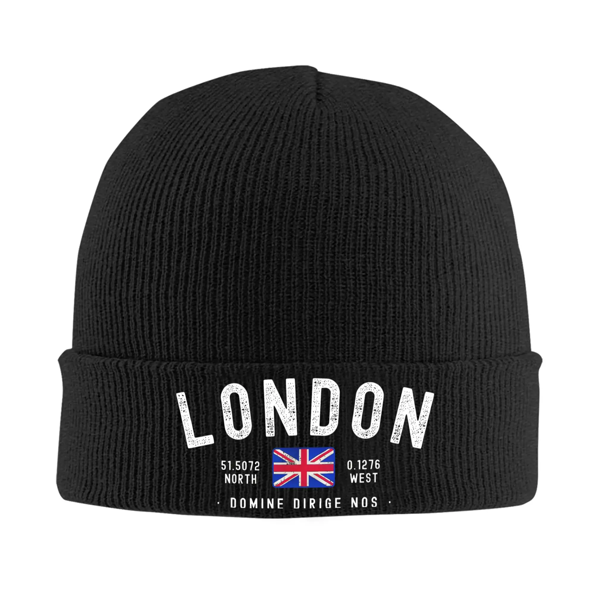 Adult Unisex London United Kingdom  Beanie Hats  Casual Knitting Hat Autumn Outdoor Sport Caps Pattern Head Wrap Bonnet Hats