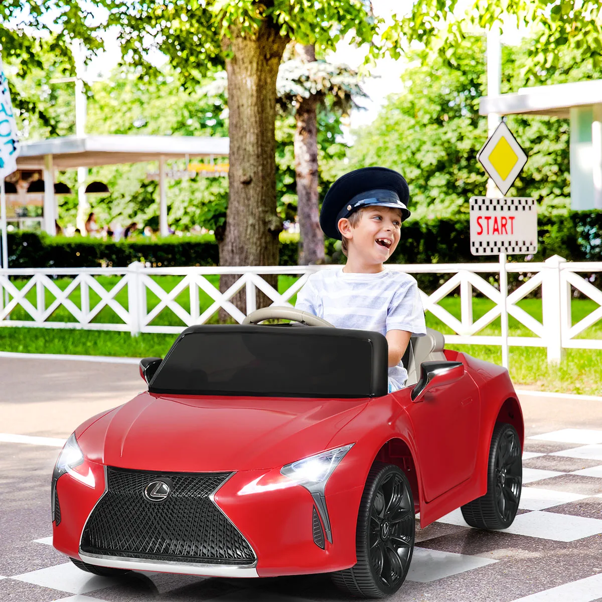 12V Kinderen Rijden Op Auto Lexus Lc500 Gelicentieerde Externe Elektrische Auto Rood