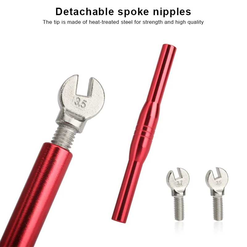 Llave para radios de bicicleta – Herramienta portátil de aluminio para MTB - imagen 2