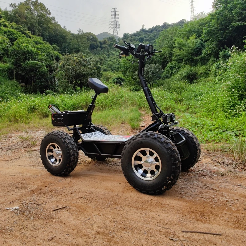 Ecorider E7-5 4 motor 60v50a 8000w hunting Electric four-wheel drive Electric Scooter 20.5inch jungle Mountain off-road scooter