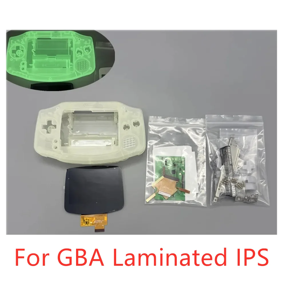 

2025 3.0 Laminated GBA IPS LCD And New Shell For GBA/Nintendo GAME BOY ADVANCE/Support Pixel Display. No Need To Cut The Shell.