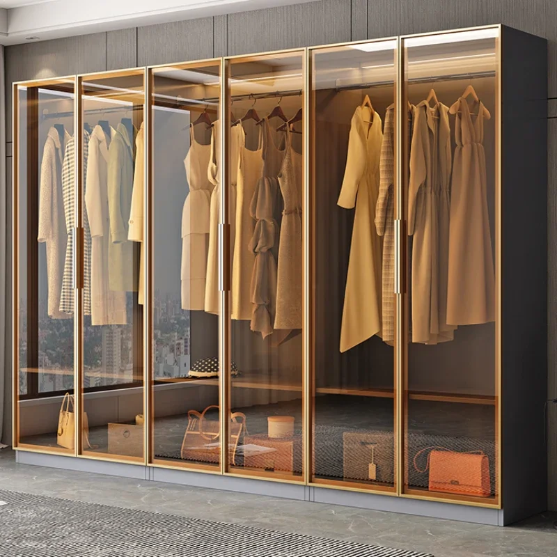 Organizador de Ropa Interior, Armario Nórdico Moderno, Armarios Abiertos para Dormitorio, Estantes para Armarios, Ropero Armable de Ropa, Muebles