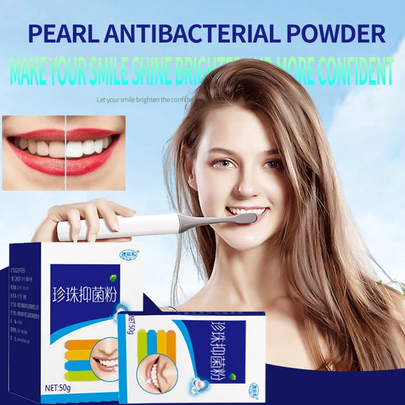 Pearl Gentle Clean Tooth Powder for Home Use, Removes Smoke Stains, Coffee Stains, Yellow Teeth, Freshens Breath, and Cleans Teeth