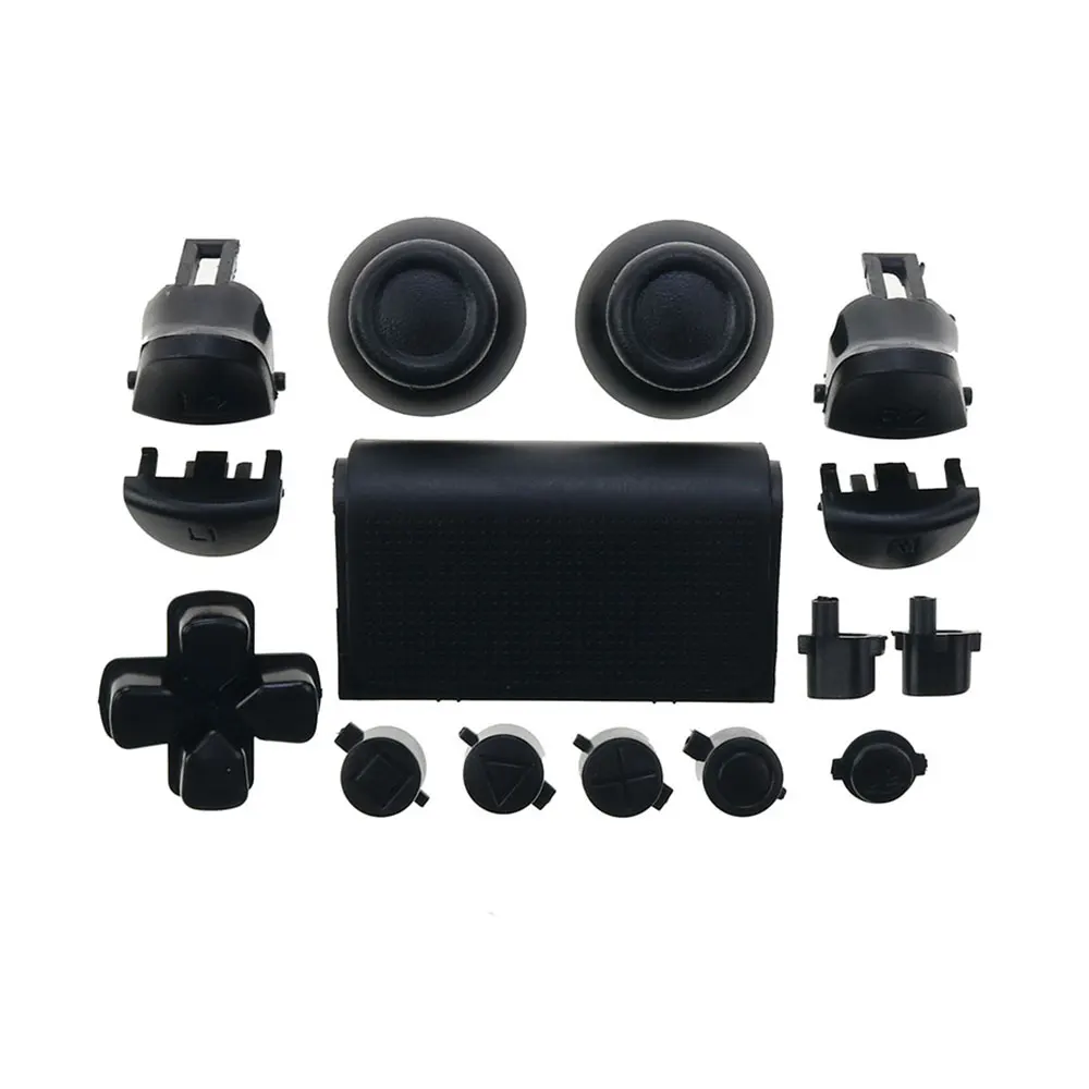 1Set untuk PS4 Pro Slim Controller JDM JDS 040 050 055 Set Lengkap Tombol Arah Kunci R1 L1 R2 L2 D-pad Joystick Kunci Arah