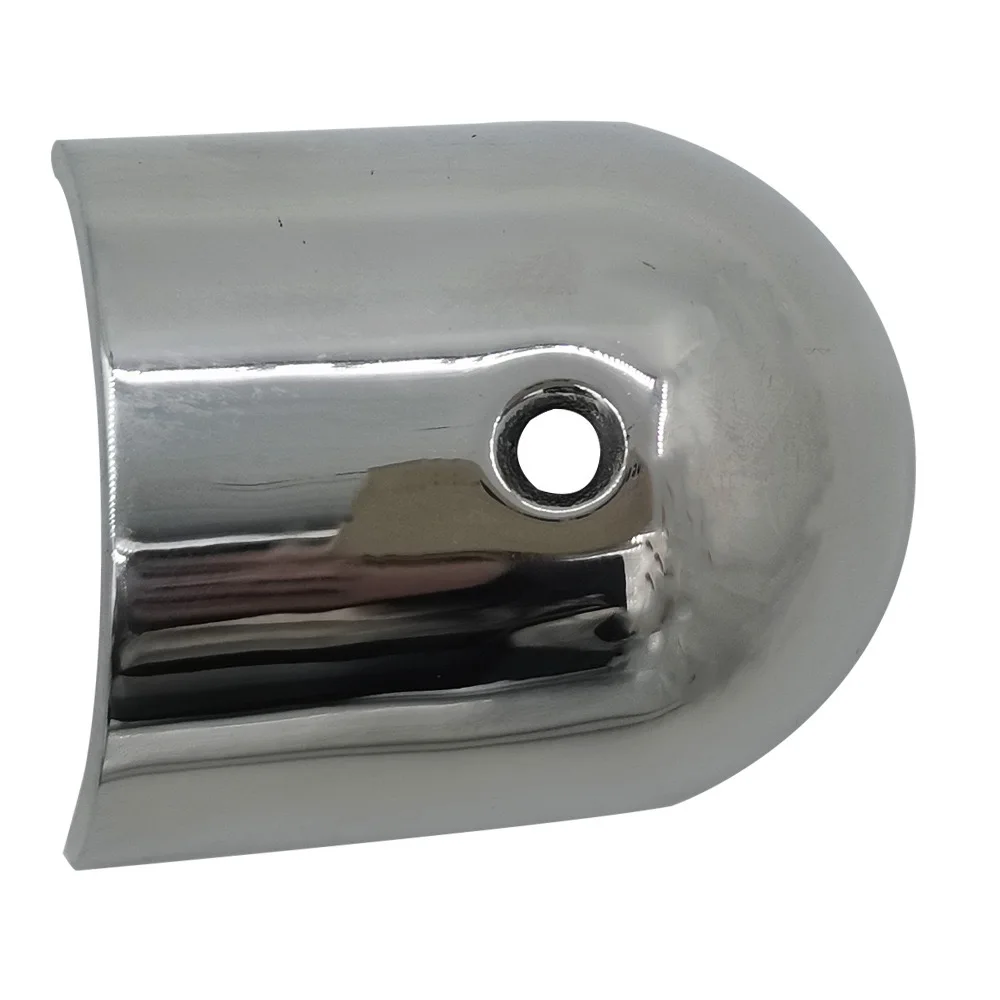 316 STAINLESS STEEL SEMI‑ARC END CAP CORNER PROTECTOR, MIRROR POLISHED MARINE HARDWARE ACCESSORIES FOR BOATS, YACHTS AND RVS