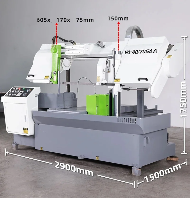 Bevel Automatic Metal Band Sawing Machine Large Horizontal Circular Saw Sawing Cold Cutting Machine Band Saw Machine Fast Saw