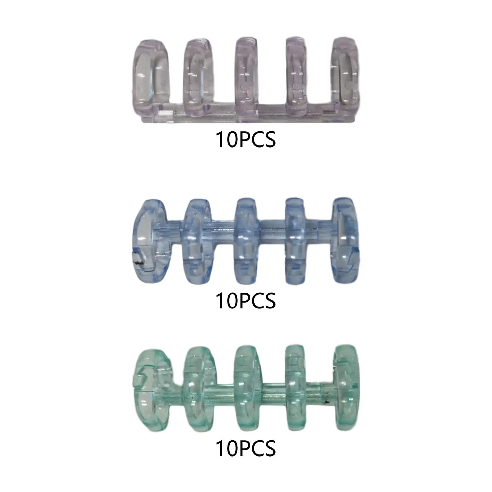 10x Loose Leaf Binder Rings 5 Holes Book Rings for Office Photo Stationery