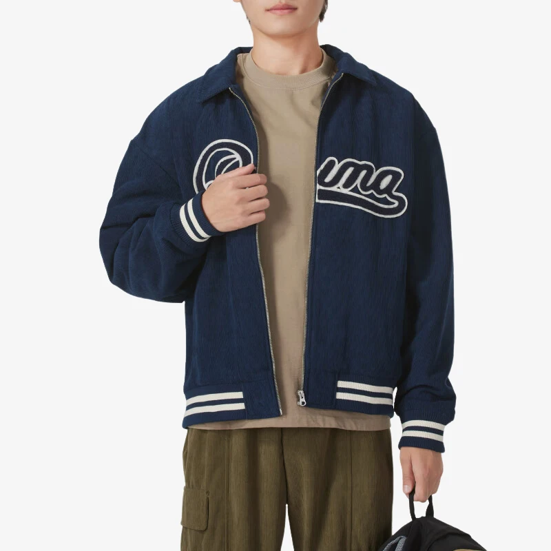 

Puma подлинная осенняя новая мужская теплая вельветовая спортивная куртка в стиле ретро 2024, 630949-14