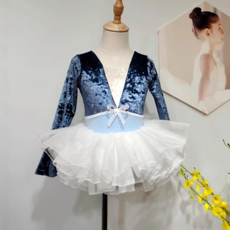 Mädchen Ballett Trikots Tutu Rock Outfits Dance Performance Kostüm Kinder Tanzen Training Kleidung Kinder Ballett Trikot Strampler