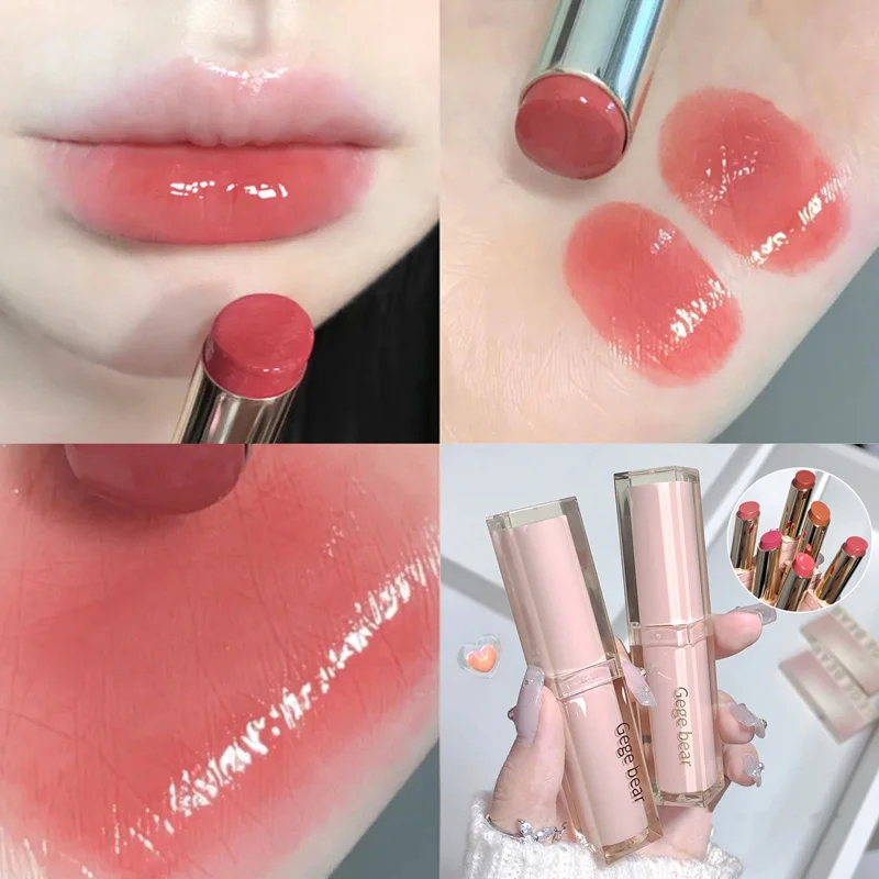 Wasserleichter Lipgloss, seidig glänzender Lippenstift, Pumpe, Lippen, Feuchtigkeit, Wasserbombe, bequemer, ultraschlanker, antihaftbeschichteter Lippenbalsam