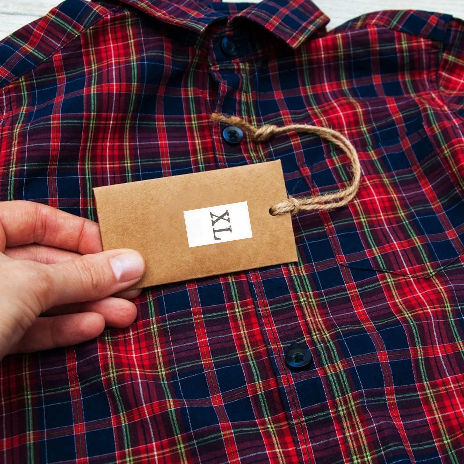 

8 Rolls Apparel Size Tags Paper Labels Comfortable Gentle Clothes Mark Labels School Uniform Clothing Size Label Sewing Tags