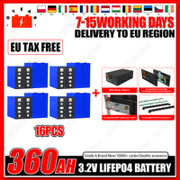 DlY Kit Box With 360Ah LiFePO4 Battery 16PCS 3.2V Rechargeable Batteria Lifepo4 Cell 2A Active Balancing DIY 48V EU stock No TAX