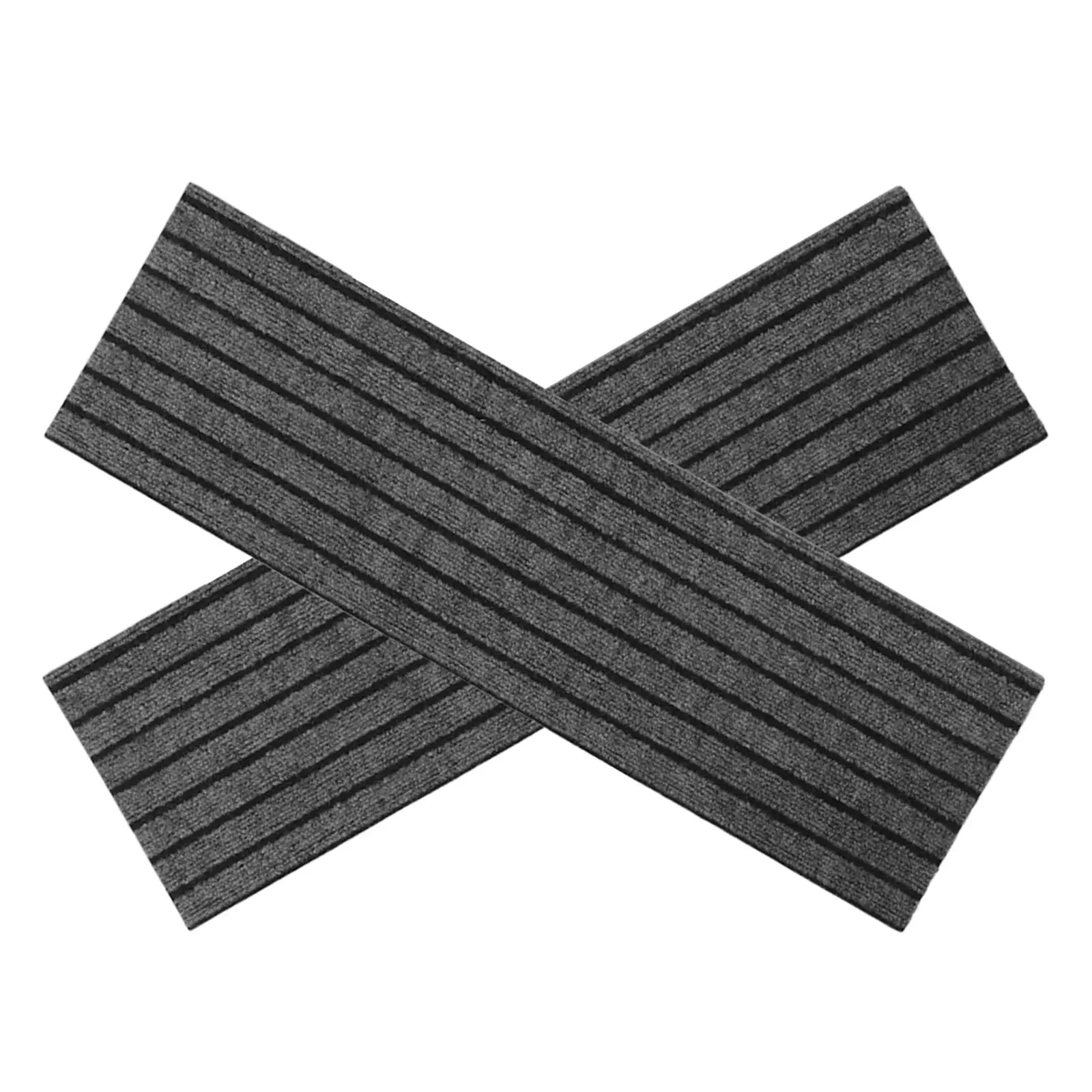 2Pcs Self Adhesive Outdoor Non Slip Stair Treads Carpet Step Mats for Commercial Entrances Snow Safety Rug Carpet Stair Tread