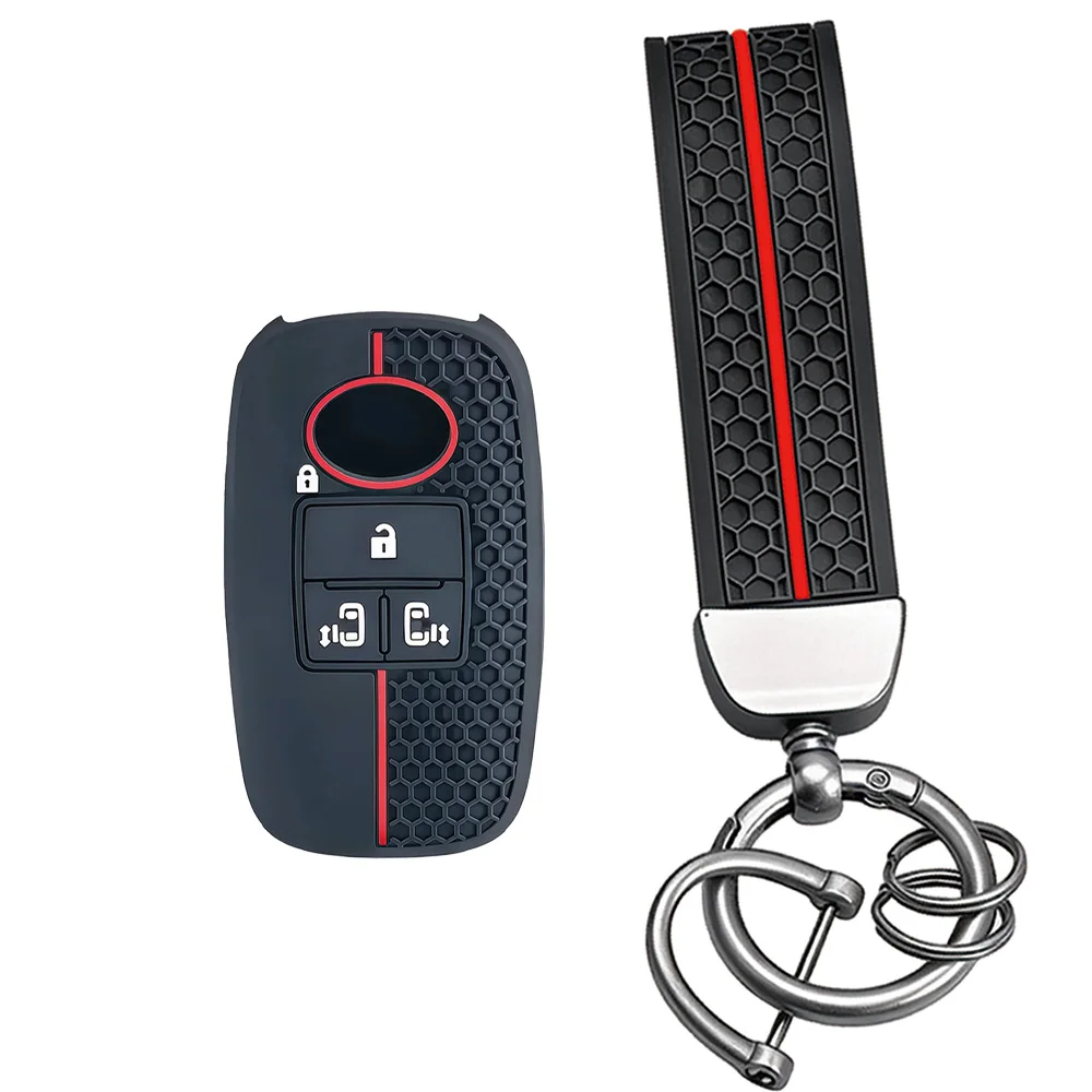 Funda de silicona para llave de coche Toyota RAIZE Veloz Avanza Wigo 2023, funda para llavero Daihatsu Rocky, funda para llavero con alarma