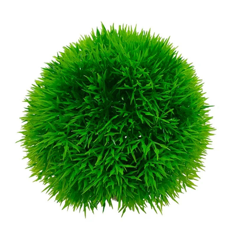 Aquarium Decor Plants Ornament Green Aquatic Plant for Tank Landscap Green Artificial Marimo Hiding Spot