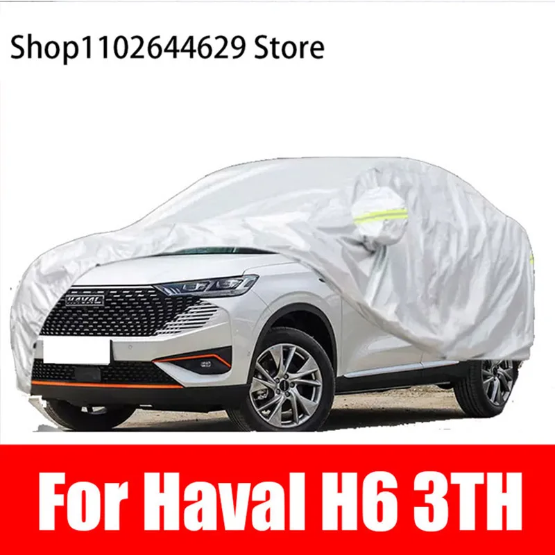 

For Haval H6 2010-2023 Car Covers Waterproof Dust Rain Snow Protection Oxford Cloth Outdoor Full Body Cover Exterior Accessories