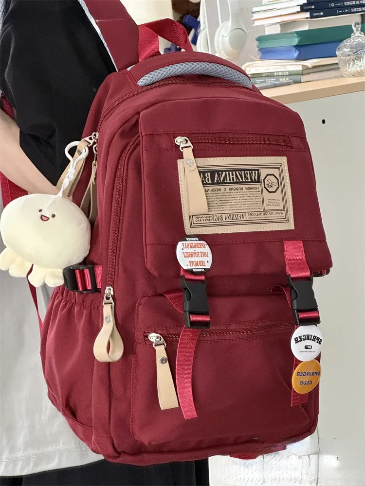 Sac à Dos Rétro Simple pour Ordinateur, Cartable de Voyage de Grande Capacité pour Étudiantes et Lycéennes