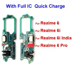 For Realme 6 6i 6 Pro USB Charger Board Dock USB Charging Jack Port Connector Board Flex Cable Parts