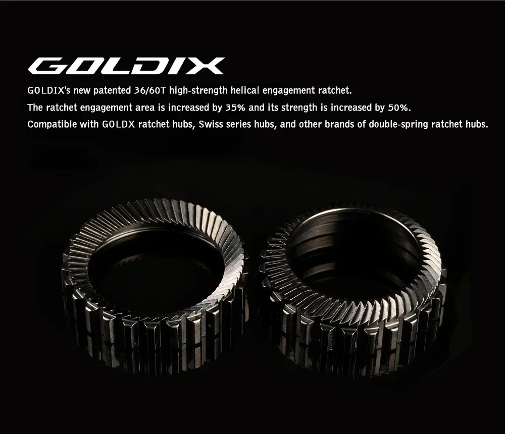 GOLDIX Neue Hochfeste Ratschen-Sternspiralratsche für GOLDIX 370/350/310/240/180/160 Fahrradnaben – Detail 7
