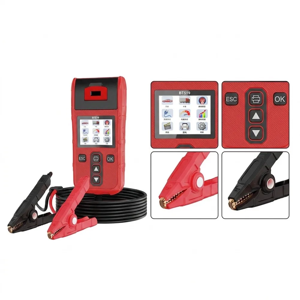 Car For Battery Diagnostic Tool BT519 BT519pro for Measuring Internal Resistance and Health Status of 12V Batteries