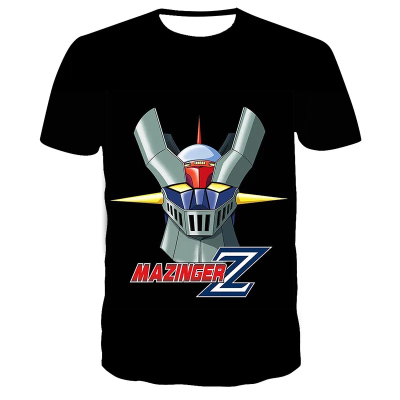 

Summer Mazinger Z T-Shirts Anime Robot 3D Print Streetwear Men Women Fashion Oversized T Shirt Harajuku Kids Tees Tops Clothing