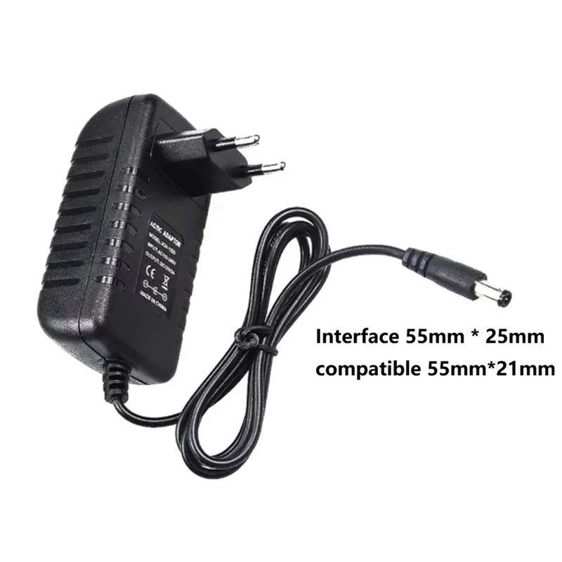 AC 110V~220V To DC 12V 3A 2A 1A Power Adapter Supply Charger 55mm*25mm Lighting Transformer EU Plug For LED Light CCTV Camera