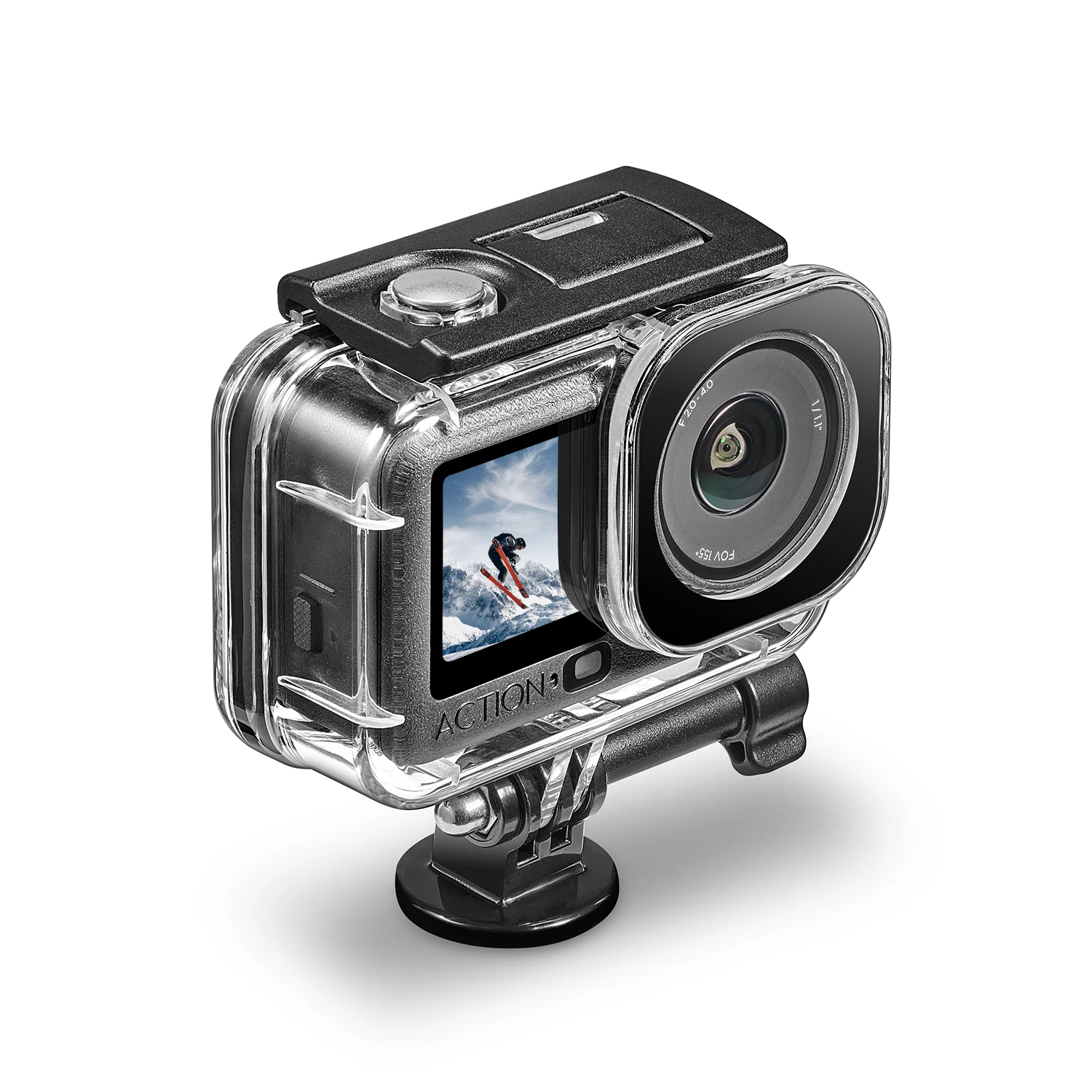 

45M Diving Case for DJI Osmo Action 6 Waterproof Housing Underwater Protective Case PC Invisible Diving Shell Underwater Housing