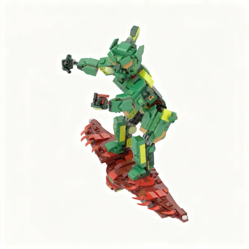 657 elementów MOC Creator 3 1 Model Zielonego Goblina Klocki Konstrukcyjne Prezenty Świąteczne Zabawki Architektoniczne Składanie DIY Edukacja Kreatywność Pomysł