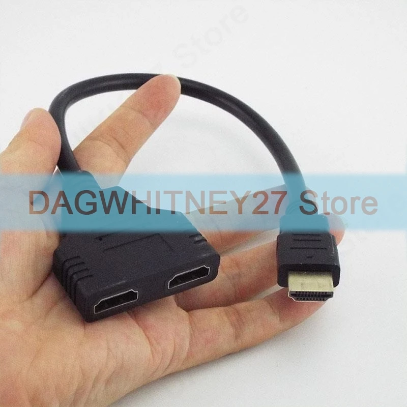 

HD HDMI-совместимый кабельный разъем версии 1,3, переключатель 1 в 2, разветвитель «папа на 2 гнезда» адаптер-конвертер для HDTV V