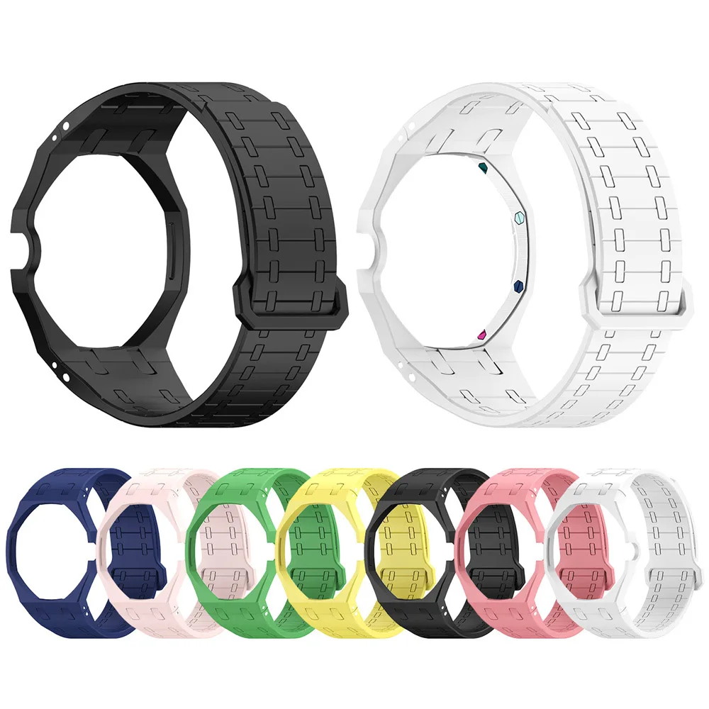 Silikonowy pasek BEHUA + obudowa PC do zegarka Swatch X AP Royal Pop Pocket Watch, adapter do zegarka na rękę, zintegrowane akcesoria do paska. — zdjęcie produktu 5