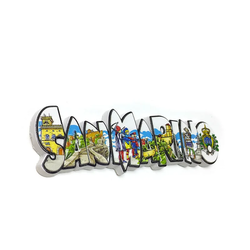 San Marino Souvenir 3D Resin Fridge Magnet - Refrigerator Magnets Home Decor Items Aimants Frigo