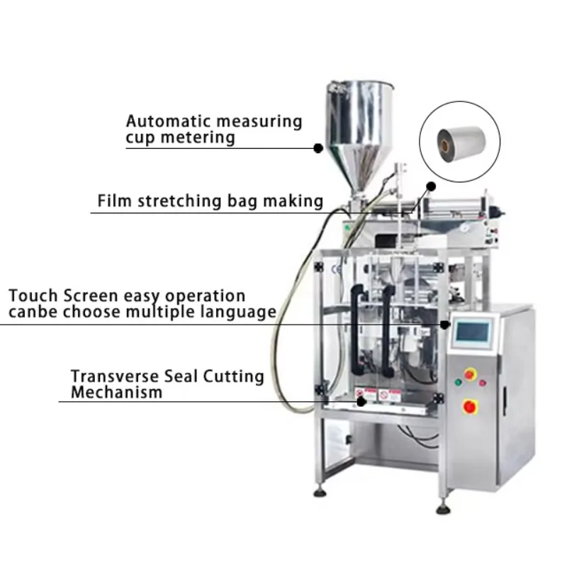 High Speed Vertical Yogurt Ketchup Chilli Sauce Tomato Paste Packing Machine Automatic Sachet Liquid Packaging Machine