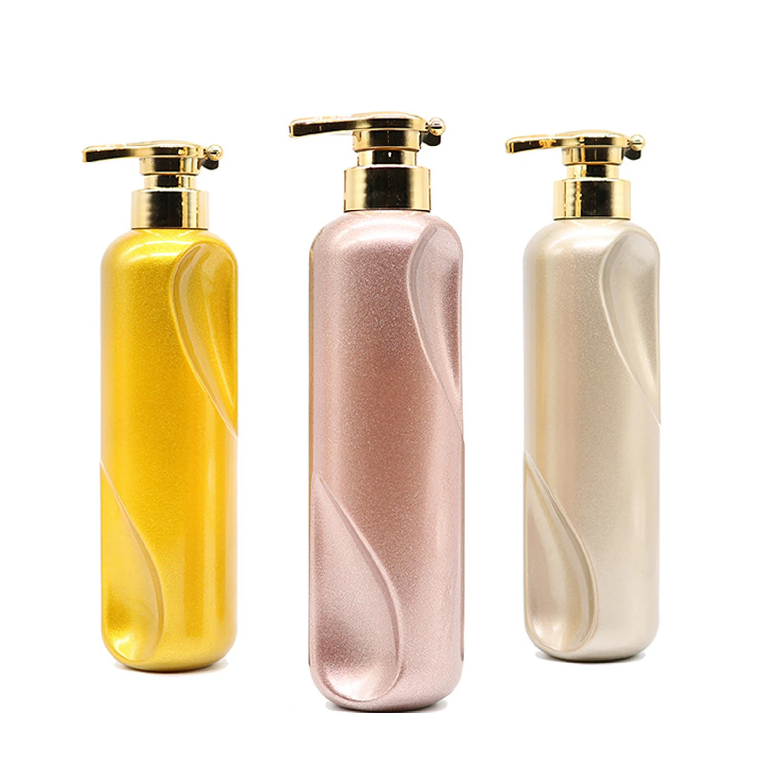500ml Refillable Press Empty PET Bottle Bathroom Lotion Liquid Shampoo Cosmetic Container Portable Travel Pump Head Dispenser