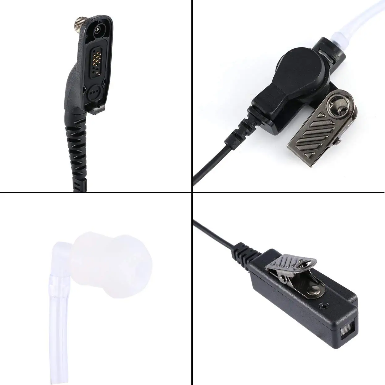 Acoustic Tube Earpiece Headset for Motorola DP4801e DP3401 DP3600 MTP6550 MTP850S MTP6750 DP4401e DP4601 APX2000 Portable Radios