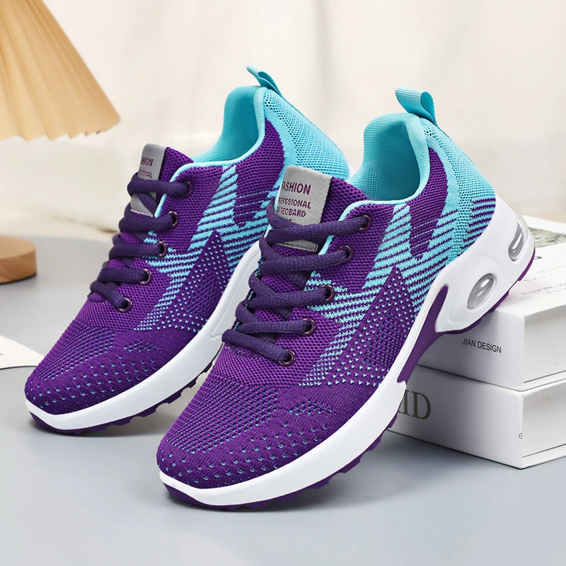 New Fashion 2024 Women Running Breathable Casual Mesh Shoes Outdoor Sports Shoes Casual Ladies Sneakers Zapatillas De Hombre