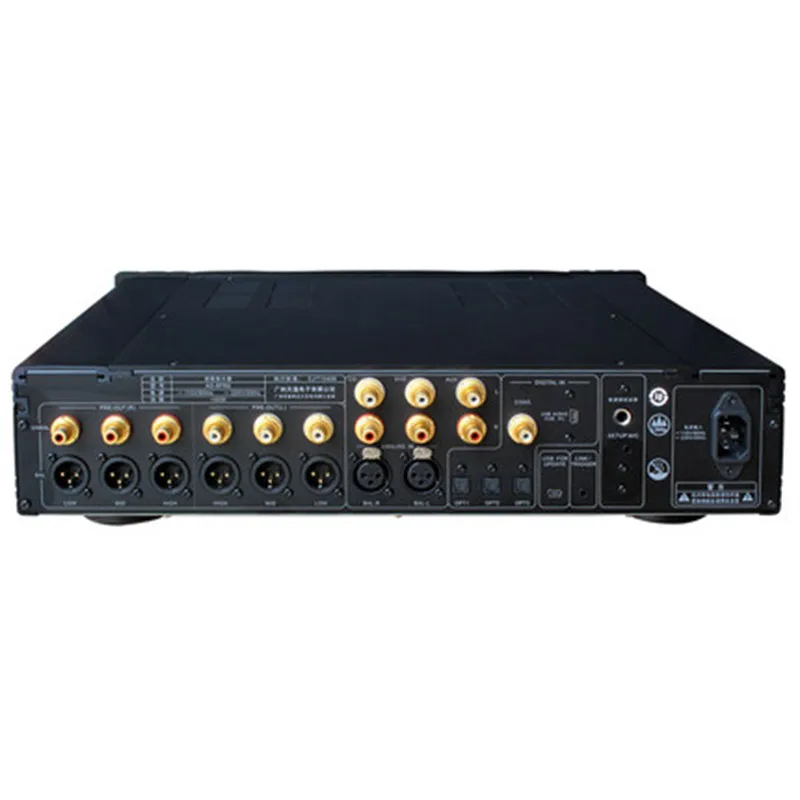 الفائز/AD-8PRE فك HIFI كروس إلكتروني ثلاثي الاتجاهات ستة قنوات DAC فك قبل مكبر للصوت