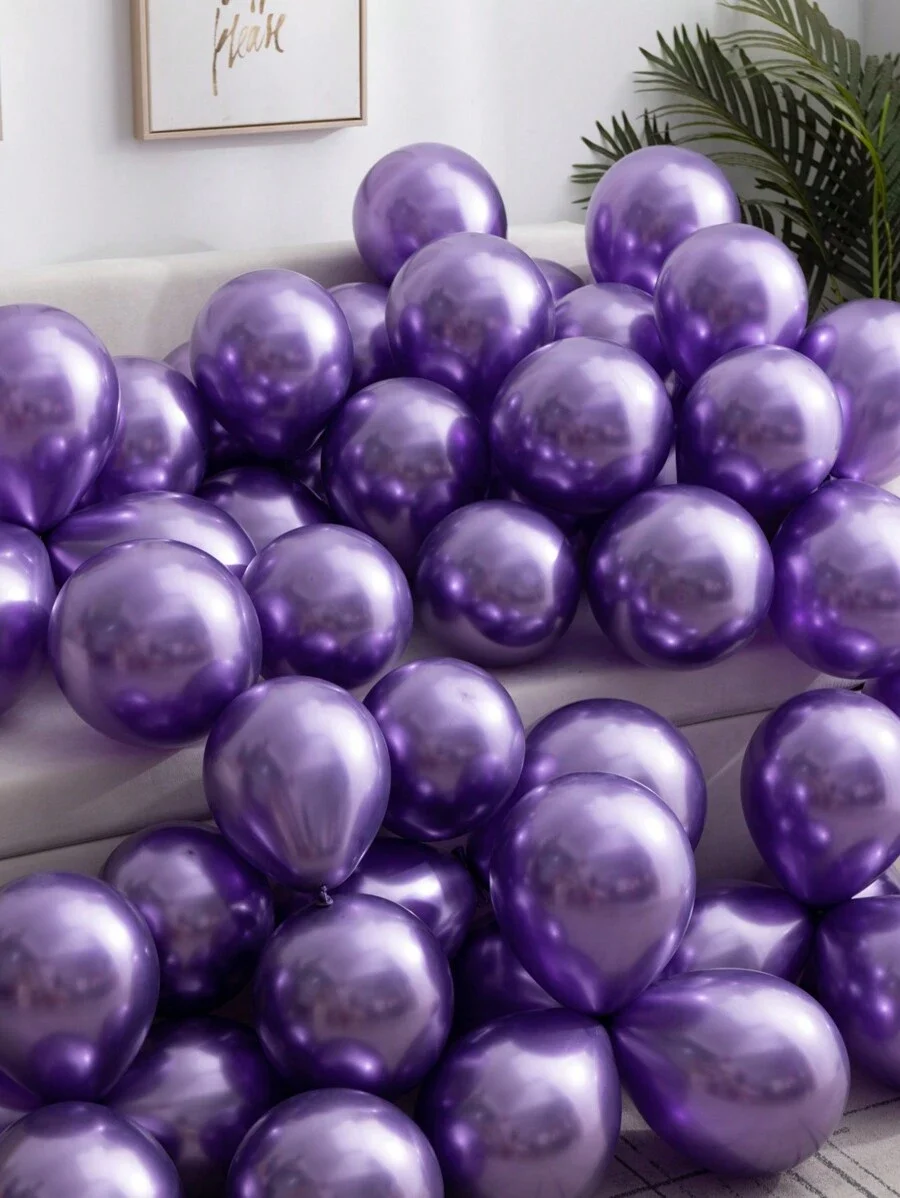 30/50/100 قطعة، 5 بوصة بالونات ذهبية معدنية، لبالون أو قوس، زينة عيد الميلاد، زينة الحفلات، بالون الزفاف