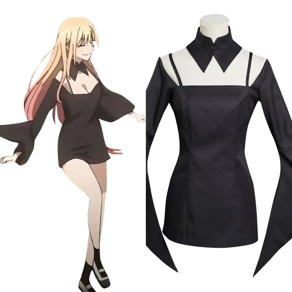 

Anime My Dress-Up Darling Marin Kitagawa Cosplay Costume Dress Outfits Halloween Carnival Suit