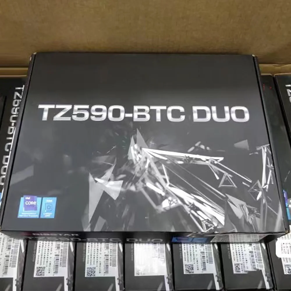 اللوحة الأم TZ590-BTC DUO 6Gb/s تدعم معالج الجيل 10th/11th لـ Biostar LGA1200 DDR4 PCIe 3.0 USB 3.2 M.2 SATA3