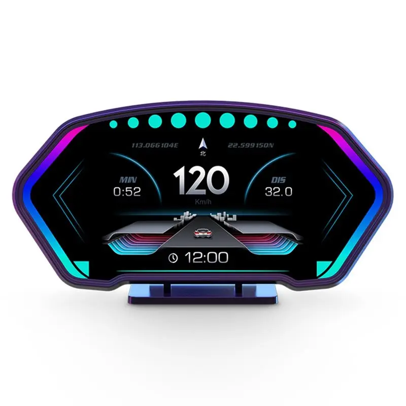 

AT92-P3 HUD 36 Functions OBD+ Positioning System Dual System Car Head Up Display Speedometer Tachometer Water Temp