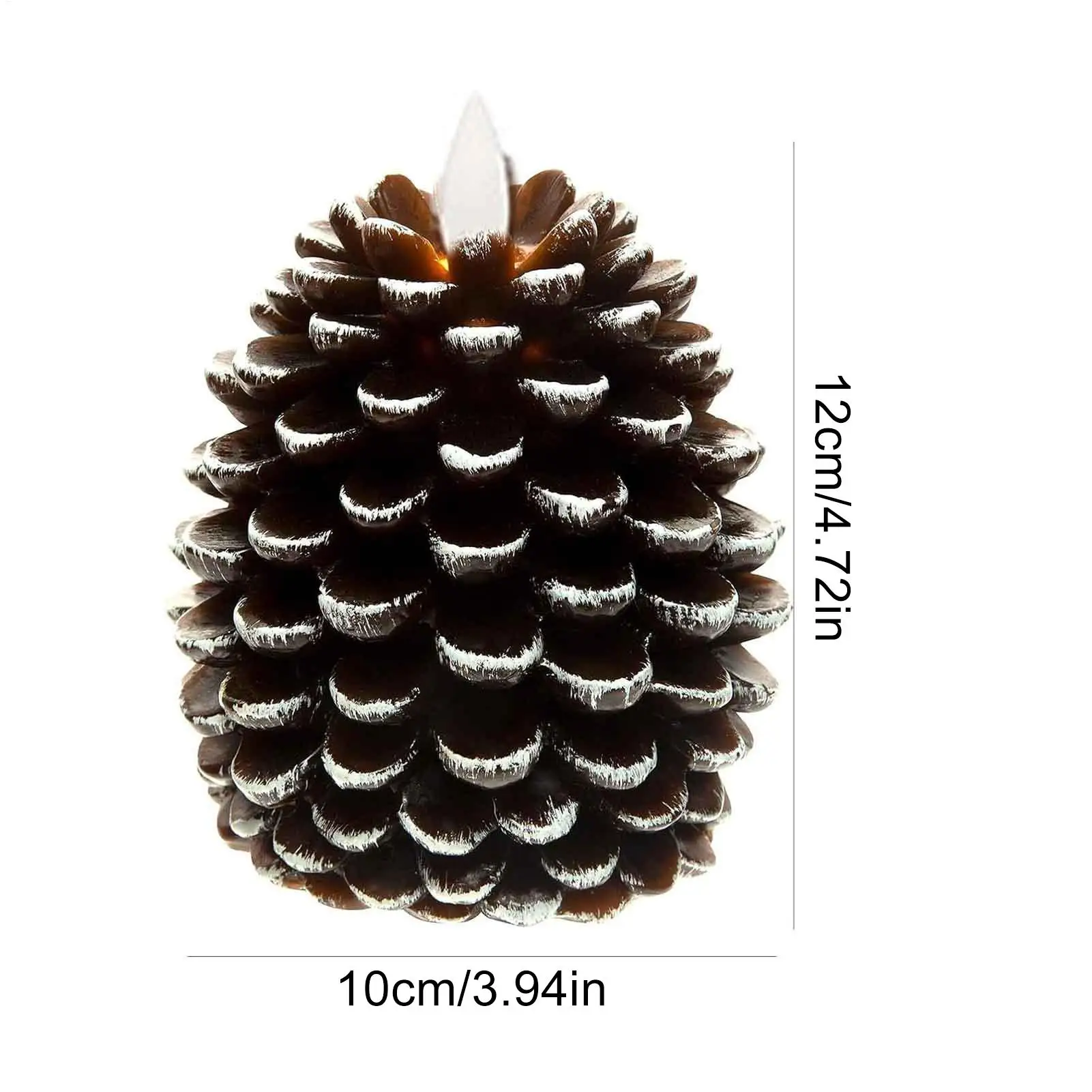Velas de pinha sem chama, velas led de pinha, cera falsa para natal, lareira, janela, sala de estar, mesa, quarto