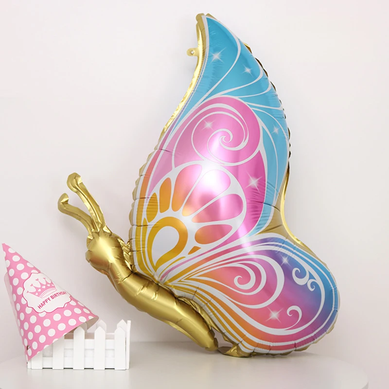 Colorful Large Butterfly Foil Balloons Birthday Party Children's Day Butterfly Theme Decoration Baby Shower Globos Kids Toy image 4
