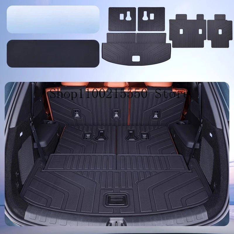 ل BYD tang L DMI/EV 2025 2026 TPE الحصير الخلفي الجذع مقاوم للماء المضادة للخدش البضائع بطانة صينية عدم الانزلاق الأمتعة وسادة واقية #1