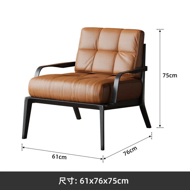 Italian light luxury hotel lobby reception negotiation table and chair combination